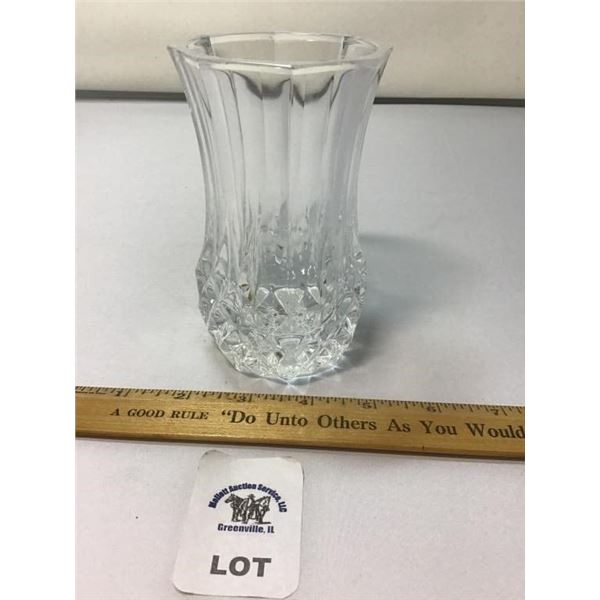 CRYSTAL DARQUES DURAND 5 INCH FLOWER VASE