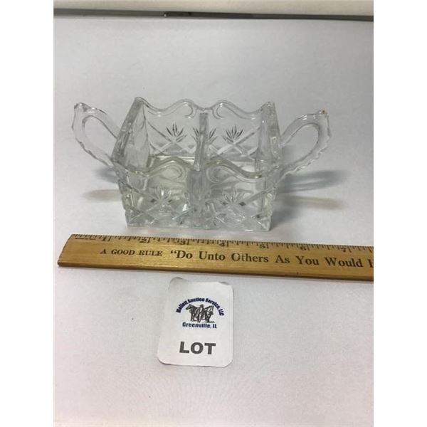 GODINGER CRYSTAL CRAEM AND SUGAR DISHES