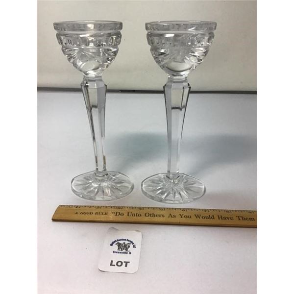 WATERFORD CRYSTAL OVERTURE CANDLE STICKS