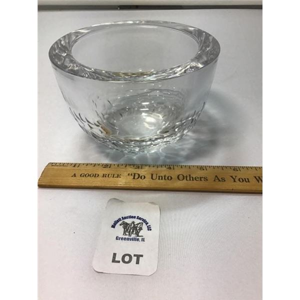 RALPH LAREN THICK RIM CRYTAL BOWL