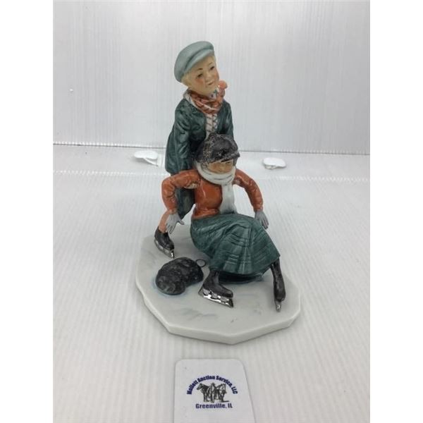 GORHAM NORMAN ROCKWELL SKATING FIGURINE