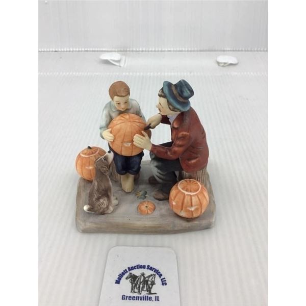 GORHAM NORMAN ROCKWELL GHOSTLY GOURDS FIGURINE
