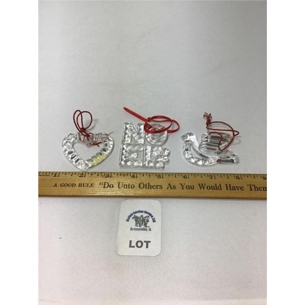 3 GORHAM ORNAMENTS
