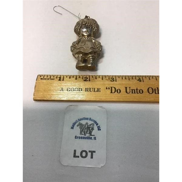 MERRILL AND CO STERLING RAGGEDY ANN ORNAMENT
