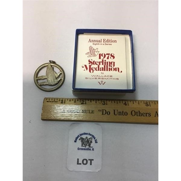 1978 WALLACE STERLING MEDALLION