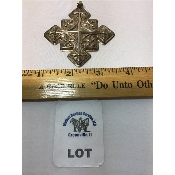 1979 REED AND BARTON STERLING CHRISTMAS CROSS