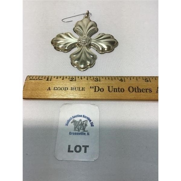 1999 REED AND BARTON STERLING CHRISTMAS CROSS