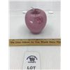 Image 1 : FENTON GLASS DUSTY ROSE APPLE PAPERWEIGHT