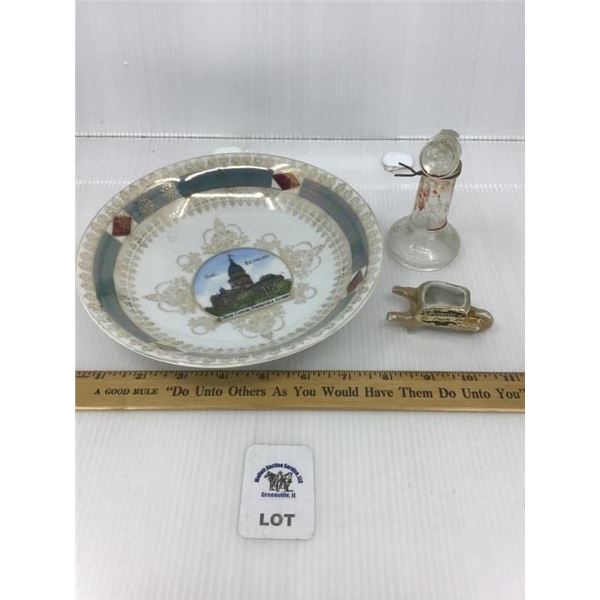 SOUVENIRS OF STL, SPRINGFIELD, GLASS PHONE STAND