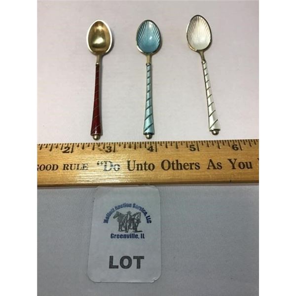 SMALL DENMARK STERLING SPOONS