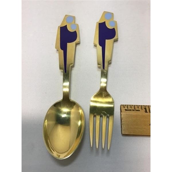 JUL 1962 MICHELSEN STERLING CHRISTMAS SPOON AND