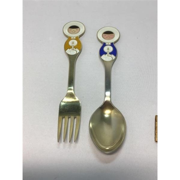 JUL 1969 MICHELSEN STERLING CHRISTMAS SPOON AND