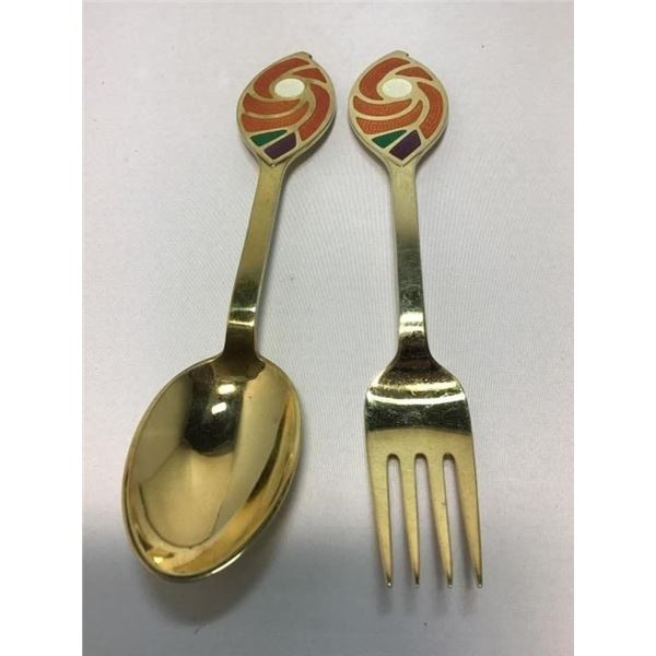JULEN 1971 MICHELSEN STERLING FORK AND SPOON
