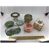 Image 1 : GOLD PLATED TRINKET BOXES, GLASS TRINKET BOXES