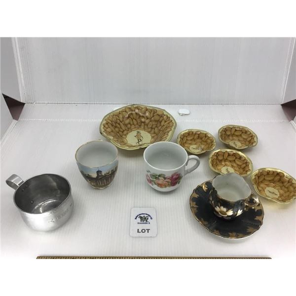 VINTAGE BABY CUP, PLANTERS PARTY SET, VANDALIA IL