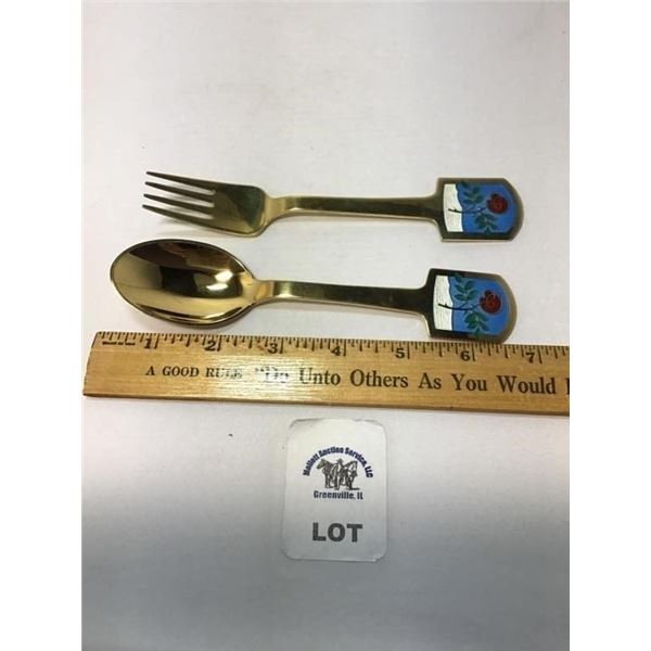 JUL 1977 MICHELSEN STERLING CHRISTMAS FORK AND