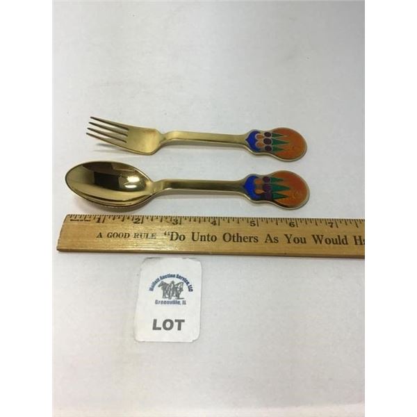JUL 1979 MICHELSEN STERLING CHRISTMAS FORK AND