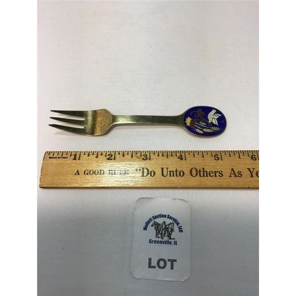 1985 MICHELSEN STERLING CHRISTMAS FORK