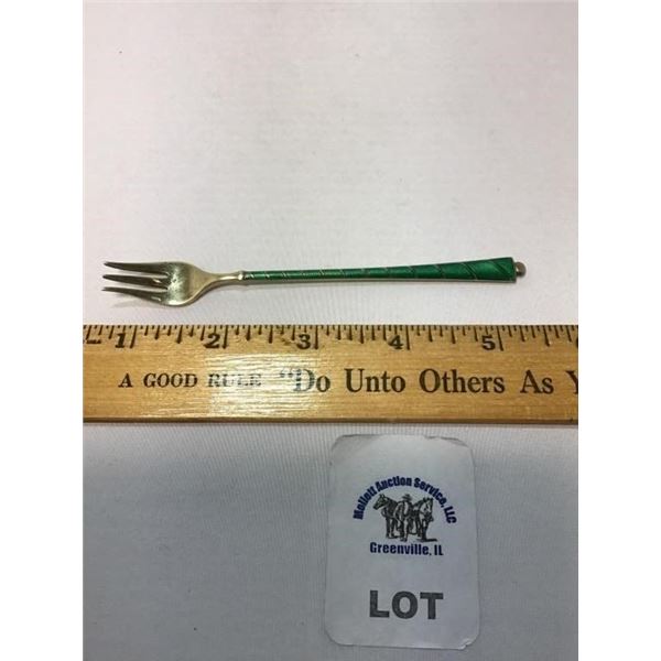ELA EGON LAURIDSEN DENMARK STERLING COCKTAIL FORK