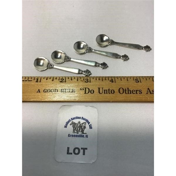 JENSEN STERLING SALT SPOONS