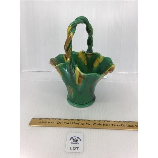 FITZ and FLOYD RUFFLED EDGE, TWISTED HANDLE