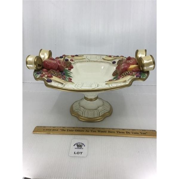 FITZ and FLOYD CLASSIC PEDESTAL CENTERPIECE BOWL