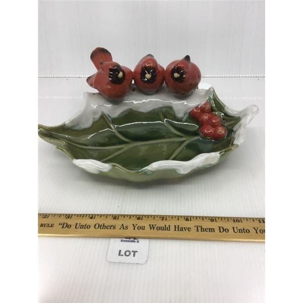 HOLIDAY THEMED BIRDFEEDER/DISH