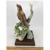Image 2 : ANDREA SCULPTURE WOOD THRUSH W PLATFORM