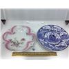 Image 1 : PORCELAIN HAND PAINTED LACE PLATE, USS STEEL NY