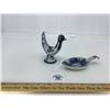 Image 1 : VINTAGE DENMARK MCM BIRD CANDLE HOLDER, ROYAL