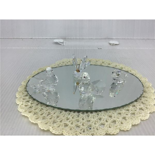 SWAROVSKI CRYSTAL BIRDS, BUTTERFLY-mirror not