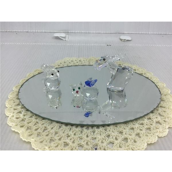 SWAROVSKI CRYSTAL RABBIT, HORSE, CAT W