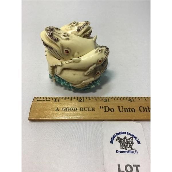 HARMONY KINGDOM WHALE TRINKET BOX
