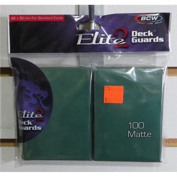 Deck Guard - Elite2 - Anti-Glare - Green Pack Of 100