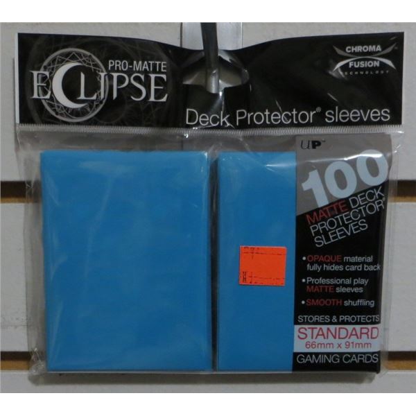 PRO-Matte Eclipse Standard Deck Protector Sleeves: Sky Blue 100 Pack