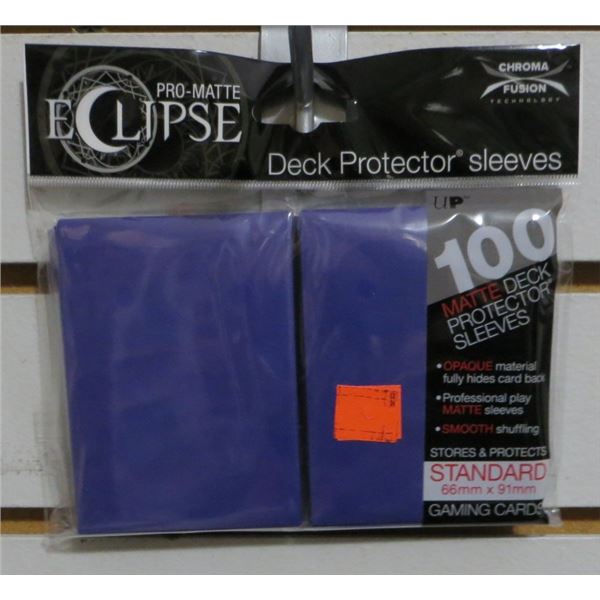 PRO-Matte Eclipse Standard Deck Protector Sleeves: Royal Purple 100 Pack