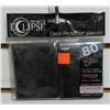 Image 1 : Standard Size Matte Card Sleeves: "Black" (66mm x 91mm) 80 Eclipse Sleeves Per Pack