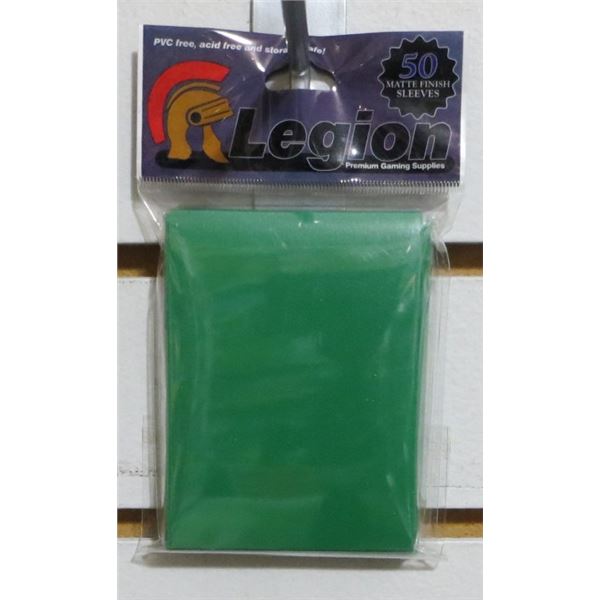 Legion Premium Gaming Sleeves 50 Standard Card Sleeves Deck Protectors Solid Green