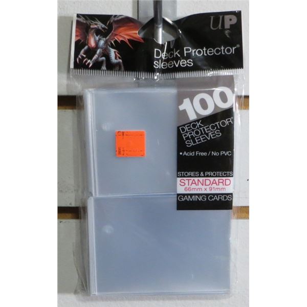 Ultra Pro: Deck Protector Sleeves: Gloss (100ct) Clear (66mm X 91mm)