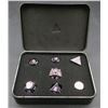 Image 1 : Die Hard Dice - RPG Sinister Chrome with Purple - Set of 7