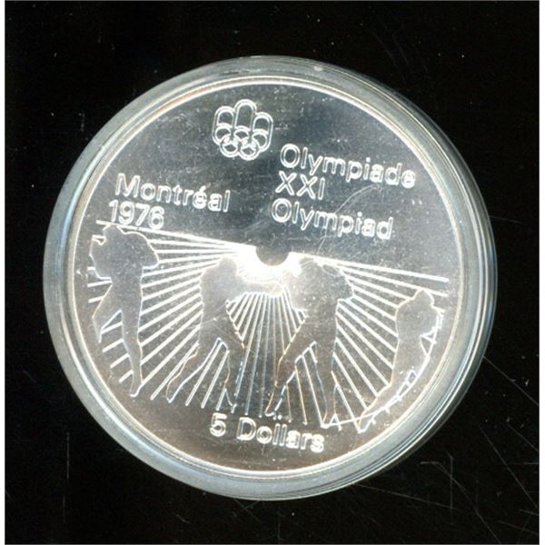 1976 Montreal Olympic Games Proof Silver $5 Coin Double Struck