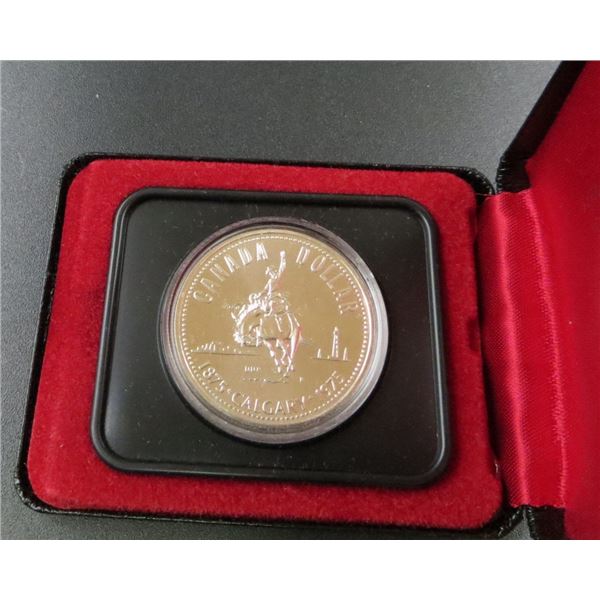 1875-1975 Canadian Silver $1 Dollar Calgary Stampede Collector Coin