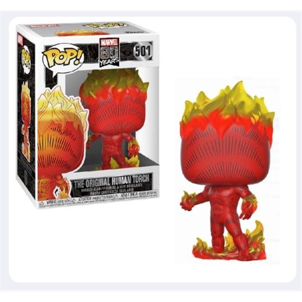 Pop! Marvel 80 Years Vinyl Bobble-Head The Original Human Torch #501