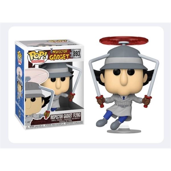 Pop! Animation Inspector Gadget Vinyl Figure Inspector Gadget (Flying) #893