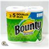 Image 1 : 2 NEW DOUBLE ROLLS OF BOUNTY SELECT A SIZE