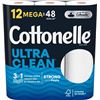 Image 1 : BRAND NEW 12 MEGA ROLLS OF COTTONELLE ULTRA CLEAN