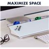 Image 2 : NEW QUARTET DRY ERASE GLASS DESKTOP PAD GDP186