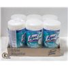 BRAND NEW 6 X 75 PACKS OF LYSOL DISINFECTING WIPES