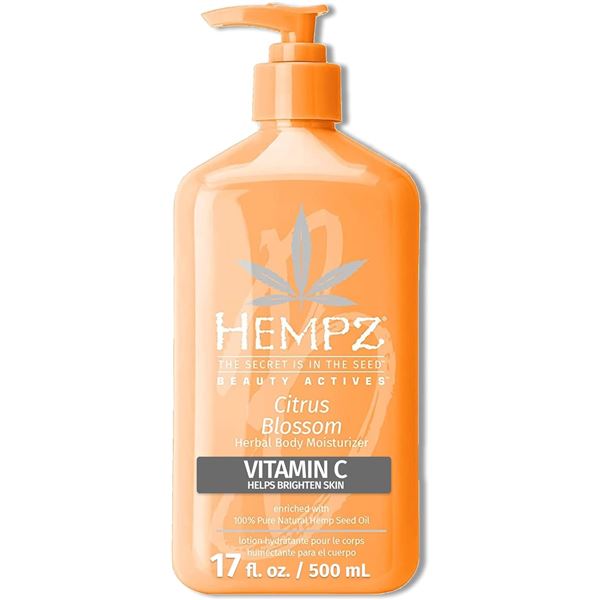 NEW HEMPZ CITRUS BLOSSOM HERBAL BODY MOISTURIZER