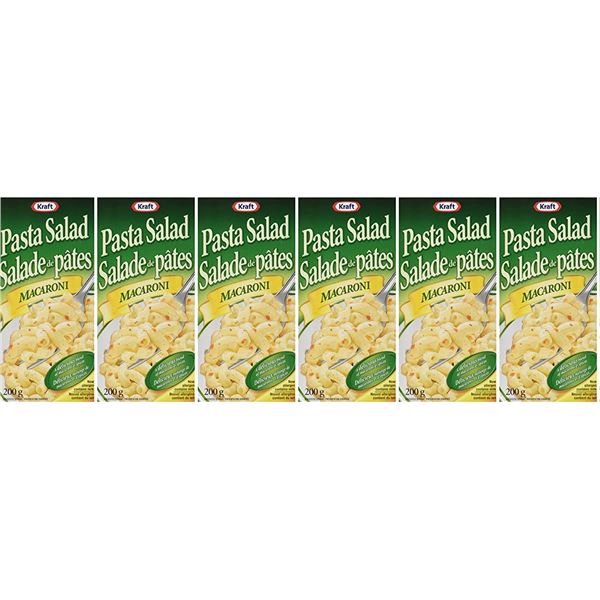 6 NEW BOXES OF KRAFT MACARONI PASTA SALAD - 200G